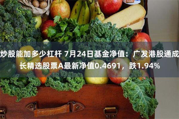 炒股能加多少杠杆 7月24日基金净值：广发港股通成长精选股票A最新净值0.4691，跌1.94%