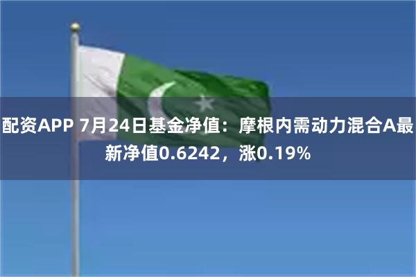 配资APP 7月24日基金净值：摩根内需动力混合A最新净值0.6242，涨0.19%