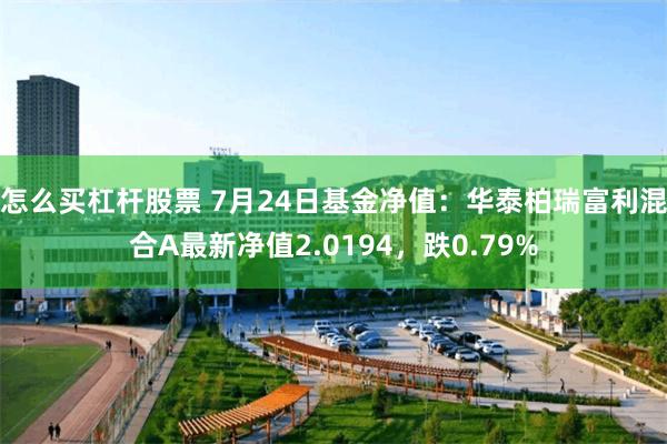 怎么买杠杆股票 7月24日基金净值：华泰柏瑞富利混合A最新净值2.0194，跌0.79%