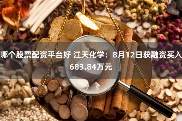 哪个股票配资平台好 江天化学：8月12日获融资买入683.84万元